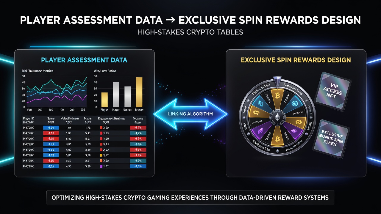 Mobile interface displaying exclusive spin rewards tailored from player data for crypto high-stakes tables