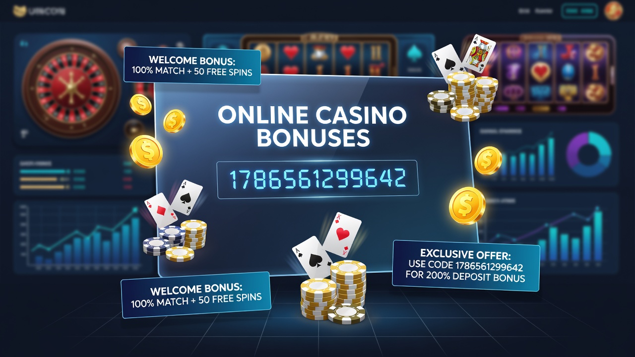Player reviewing bonus terms on a mobile device in a casino setting