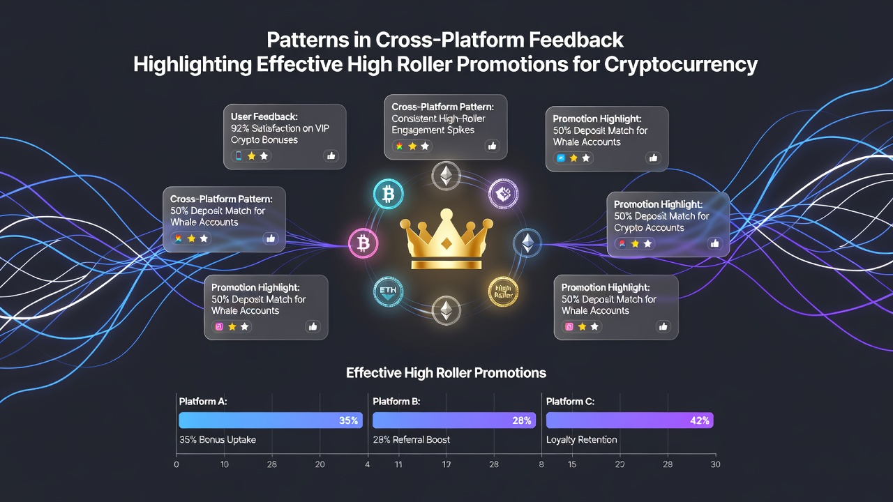 High roller cryptocurrency table interface displaying active promotions and player rating trends
