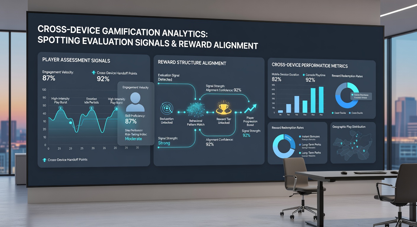 Detailed view of cross-device player data streams illustrating evaluation metrics feeding into personalized reward allocation systems